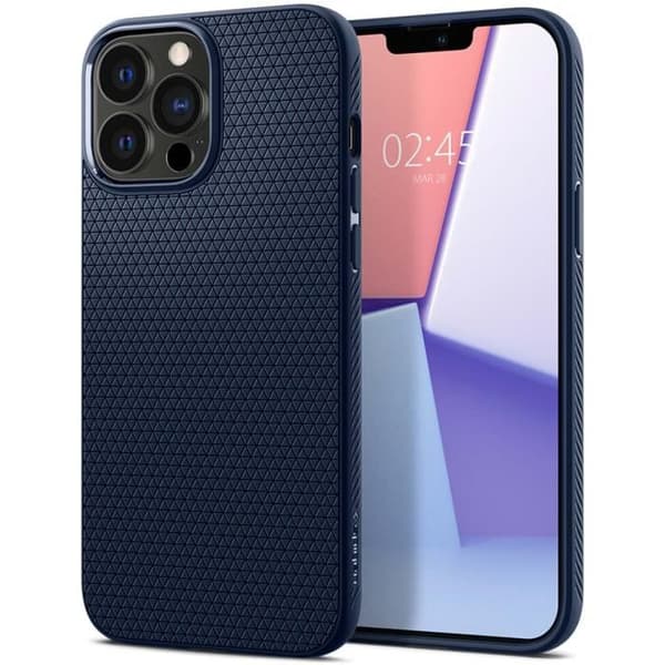 Coque - SPIGEN - Liquid Air™ - iPhone 13 Pro - Mjuk - Stötskydd - Blå