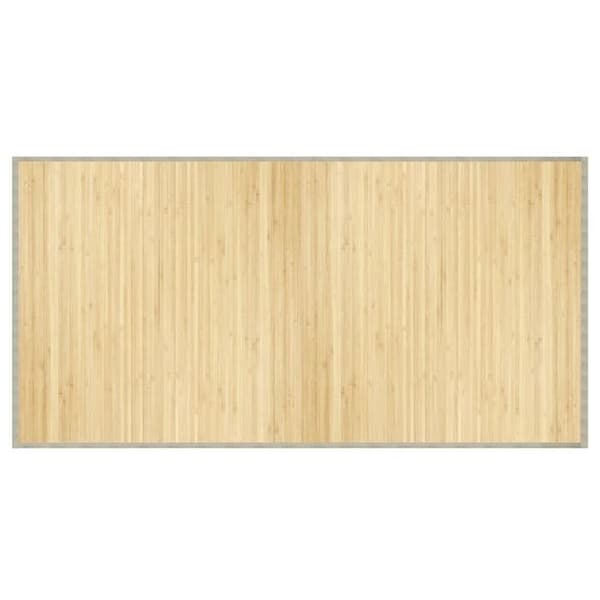 vidaXL Matta rektangulär ljus 100x200 cm bambu, vardagsrumsmatta, köksmatta, rektangulär matta, matta av 376945