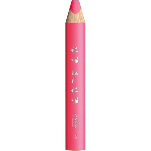Färgpennor - BIC - Barn Multi-yta (12) - XXL spets - Triangulär kropp - Multi-yta suddbara