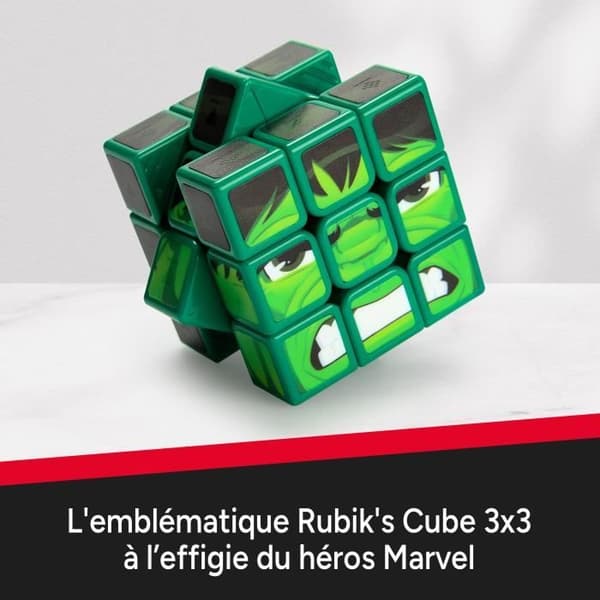 Rubiks kub - 3x3 - från 8 år - Hulk - Marvel