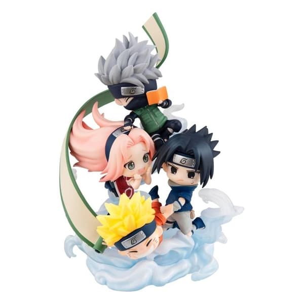 Megahouse - Naruto Shippuden - Statuett FigUnity Samla här, Team 7 13 cm