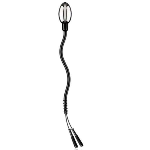 Probe Flexi Egg - ElectraStim - Komet - Svart - Silver - För erotisk stimulering