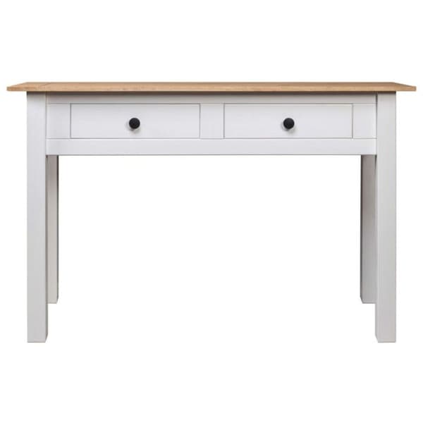 vidaXL Konsolbord Vit 110x40x72 cm Solid Pine Panama Serie 282681