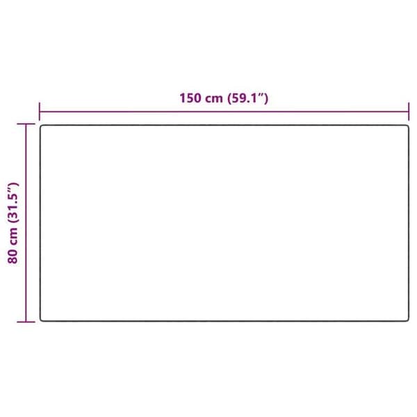 VIDAXL Fuskpälsmatta vit 80 x 150 cm - Rektangulär, polyester