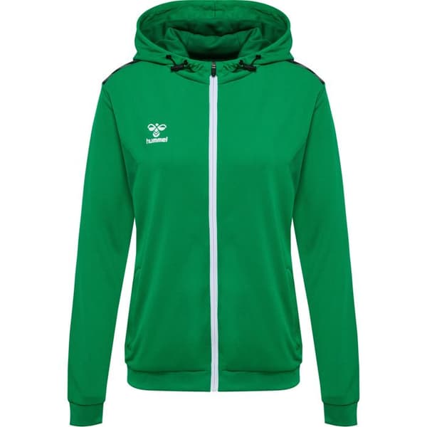 Hummel Authentic - grön zip-up hoodie i polyester för kvinnor