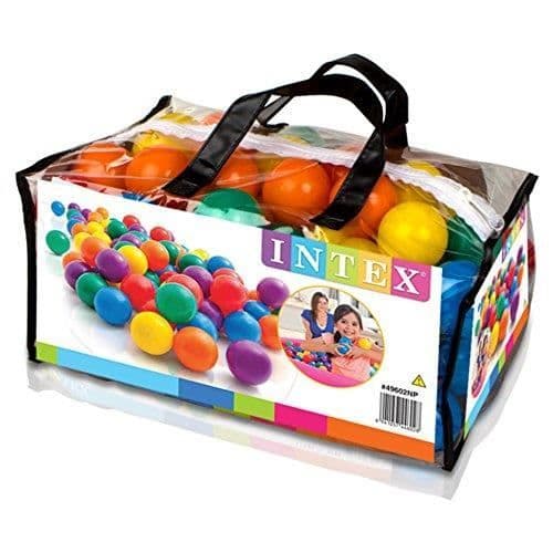 INTEX 49602 Set med 100 roliga bollar, 6 cm i diameter -