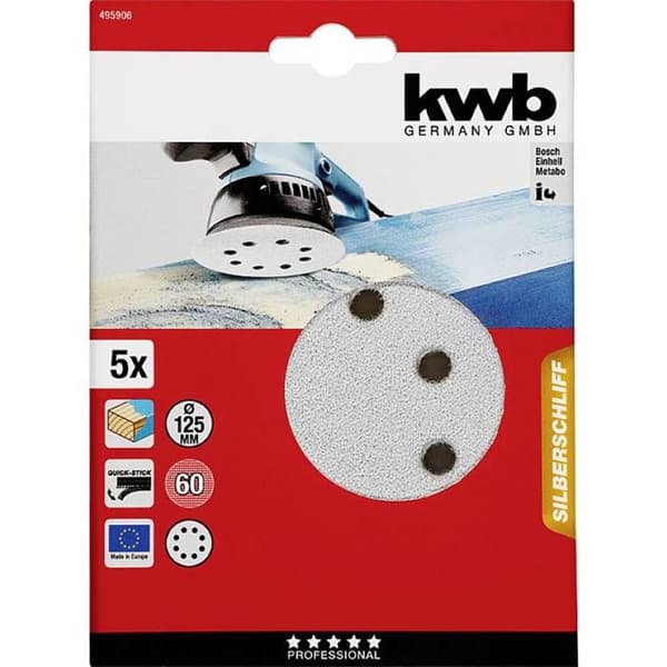 kwb 495906 Slipmedel Diameter 125 mm 5 st