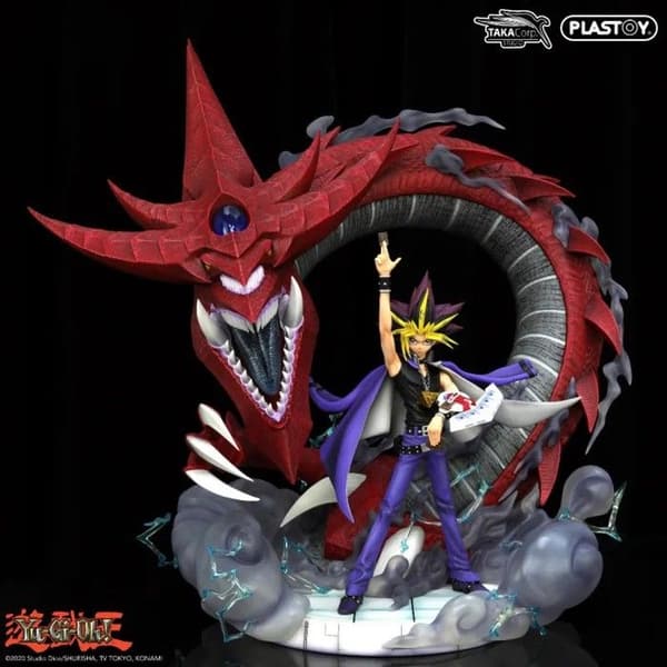 Figurer Yami Yugi & Slifer Plastoy Samlarobjekt