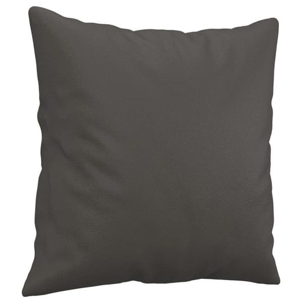 vidaXL prydnadskuddar 2 st Grå 40x40 cm konstläder 349482