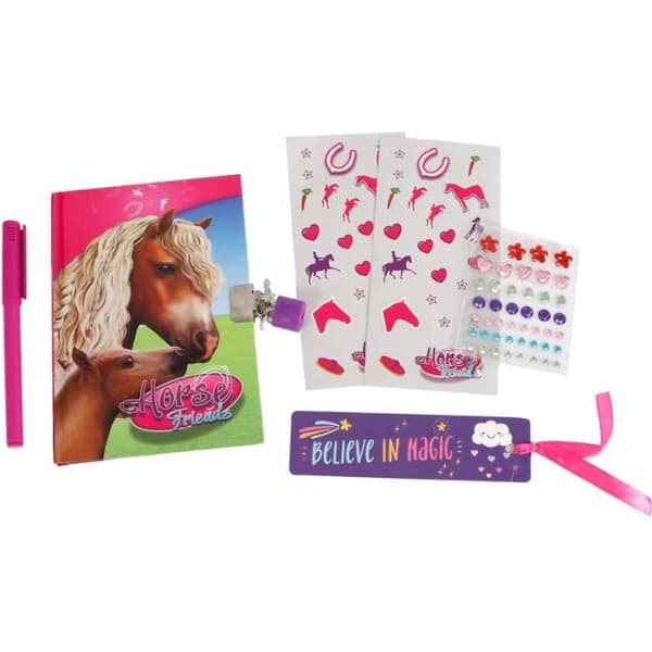 Hästvänner dagbok junior kartong/papper rosa 8-fester