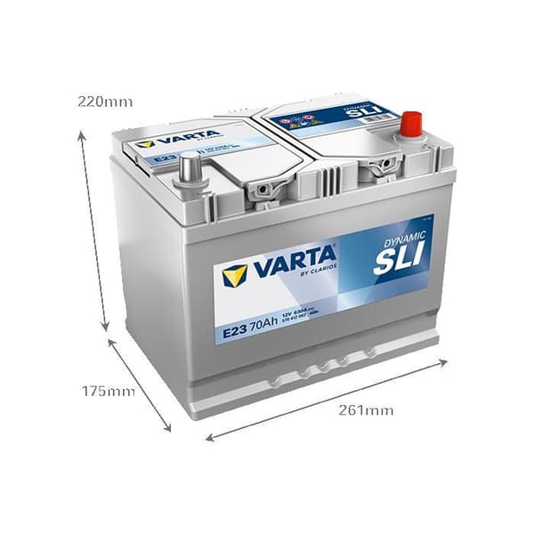 Varta Blue Dynamic M10 E23 12V 70Ah / 630A startbatteri