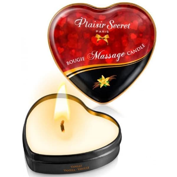 Mini vanilj massage ljus hjärta box 35ml U Vanilj