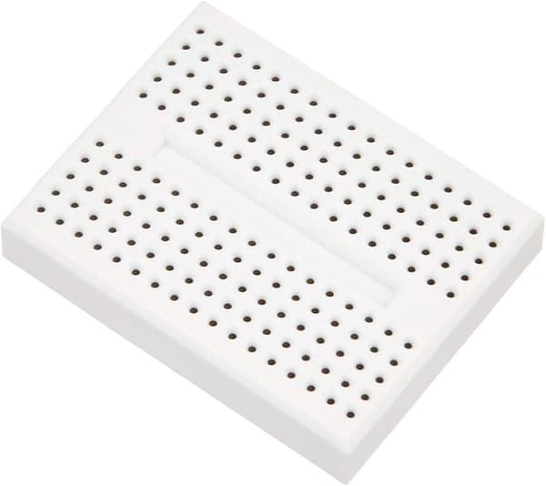 Mini platta - DELOCK - Experimentell mini kretskort 170 kontakter - plast - vit - robust konstruktion