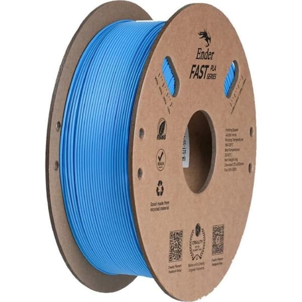 Bobin av papper Creality Filament Ender Fast PLA, 1 kg, ljusblå (3301010431)