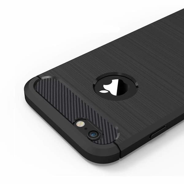 Mobilskal - 10API62-B - iPhone 6/6S - Mjuk TPU - Stötsäker, borstad metallbaksida