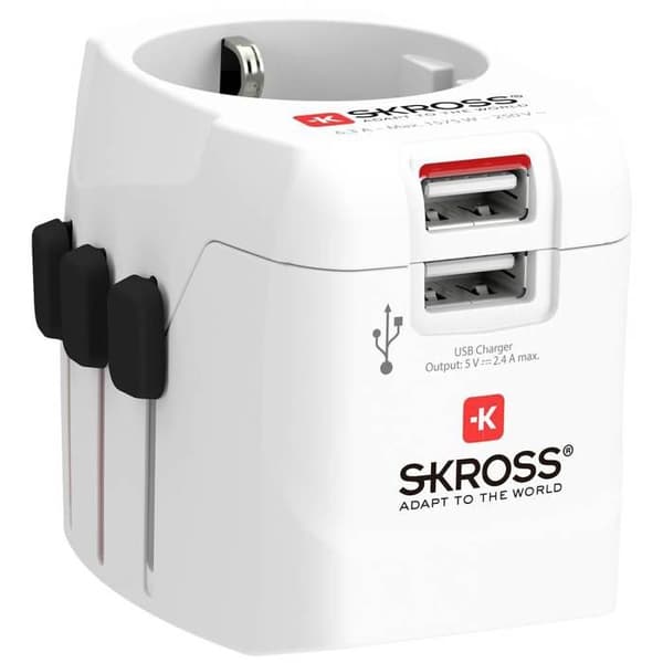 Skross 1302460 Pro Light USB-reseadapter (2xA)