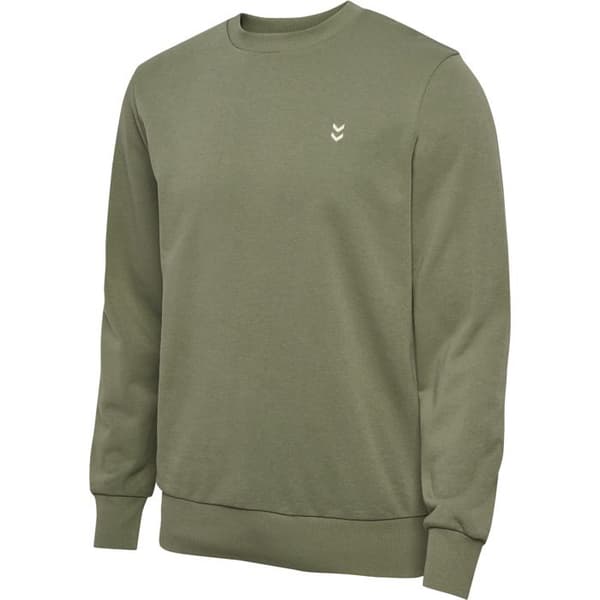 Hummel Pulse rundhalsad sweatshirt - djup lichen grön
