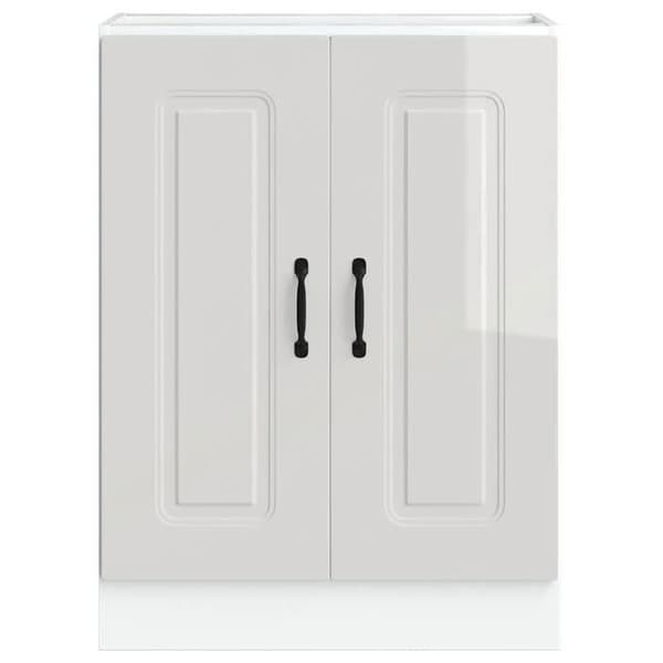 vidaXL Underskåp för diskho Kalmar vit glans 60x46x81,5 cm 853439