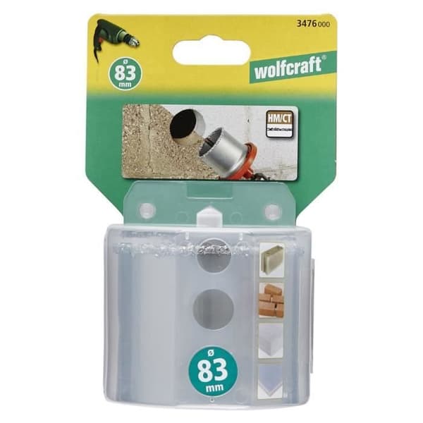 Träpunta - WOLFCRAFT - Volframkarbid - P55 - Ø83 mm