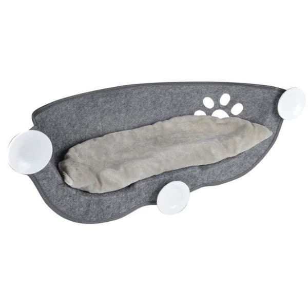 Fönsterhängmatta för Katt "Filt" 67cm Grå