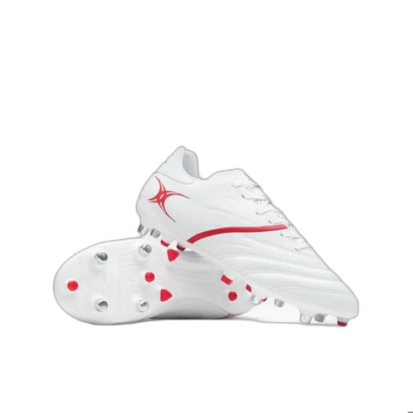 Rugbyskor Gilbert X20 Pwr 6S - vit / röd