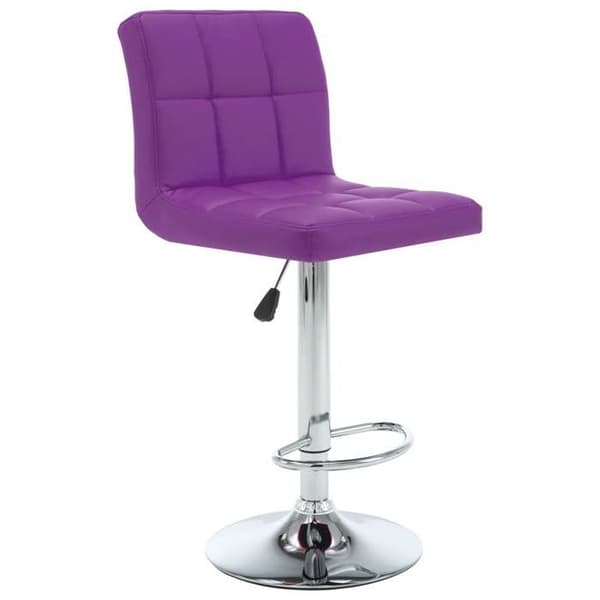 vidaXL Barstolar set om 2 lila konstläder 323641