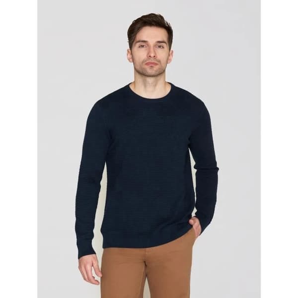 Pull KnowledgeCotton Apparel Vagn - Blå - Man - Vuxen