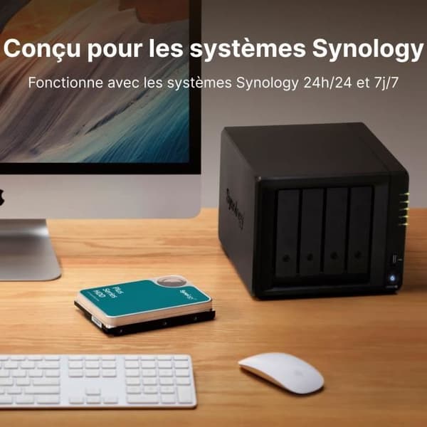 Intern disk 4 To - SYNOLOGY - HAT3300-4T - SATA 6 Gbit/s - 5400 varv/min