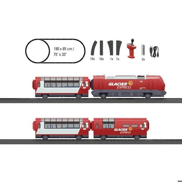 Märklin World 29348 Startpaket Glacier Express H0