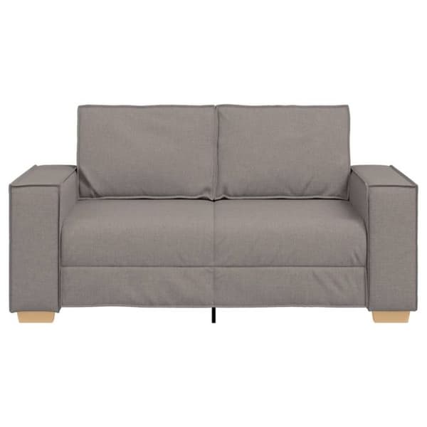 Soffa 2 platser Taupe 120 cm Tyg