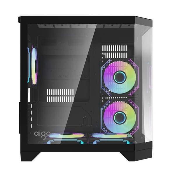 Datorchassi - DARKFLASH - FT350 - Mini Tur - 4 expansionsplatser - 5 aRGB-fläktar