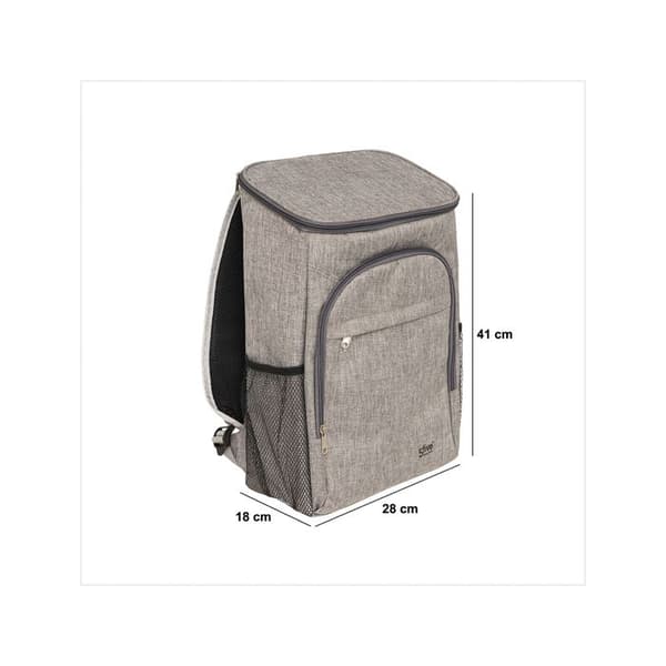 Isolerad ryggsäck grå 18cm - 5 five simply smart