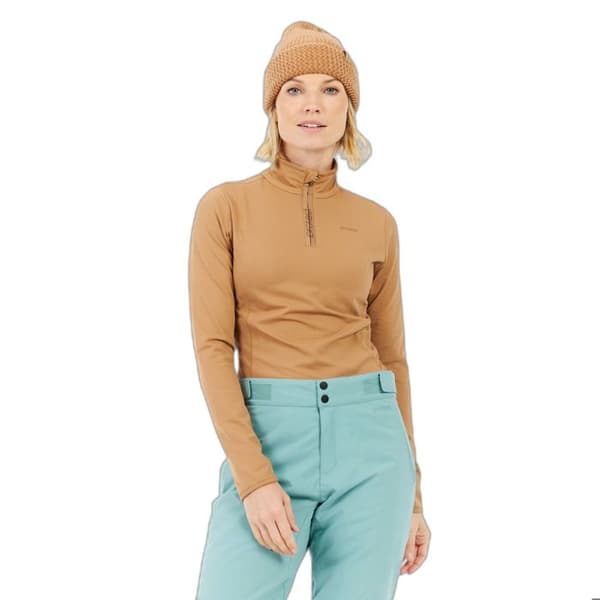 Damsouspull 1/4 zip Protest Refabriz - teddy brown