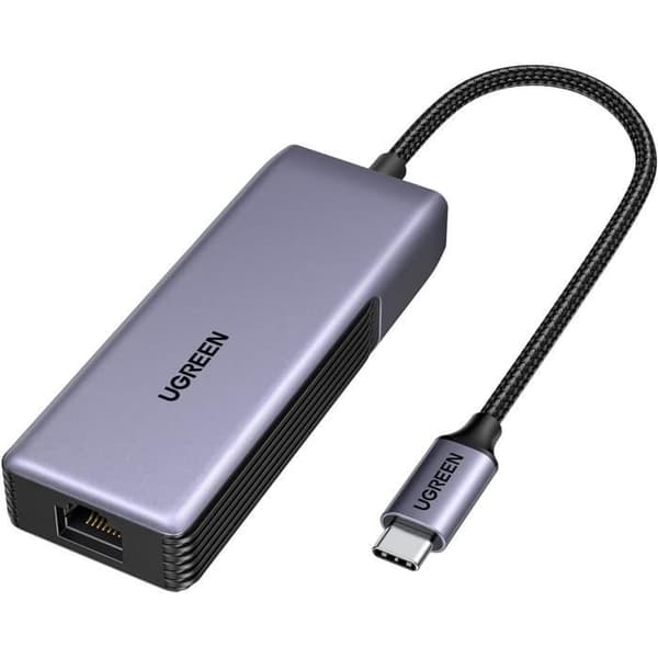 USB C Ethernet RJ45-adapter - UGREEN - 5Gbps - Aluminium - Kompatibel med Windows 11 - MacOS 15+