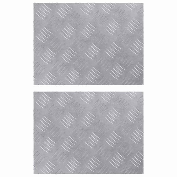 Aluminiumtrappa - vidaXL - Silver - 40x30 cm - Halkfri - Rektangulär