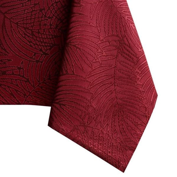 Rektangulär duk AmeliaHome Gaia 120 x 160 cm – Bordeaux, fläckbeständig polyester