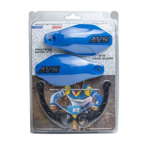 Handskydd - AVS - AVS Racing basic - Blå - Plast - 2 skal + 2 fästen