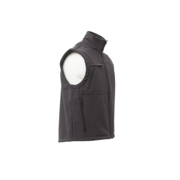 Payper Wear Bering ärmlös jacka - Herr - Antracit - Grå - Soft-Shell - 330 GR/MQ