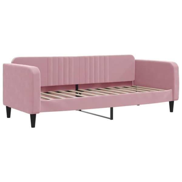 vidaXL Daybed Rosa 80x200 cm Sammet 354082