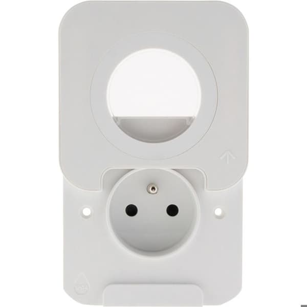 Vattentät lock IP44 16A - Vit - Protec