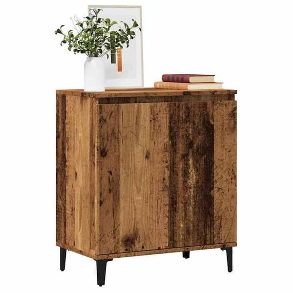 vidaXL Buffé gammalt trä 60x35x70 cm ingenjörsträ 856478