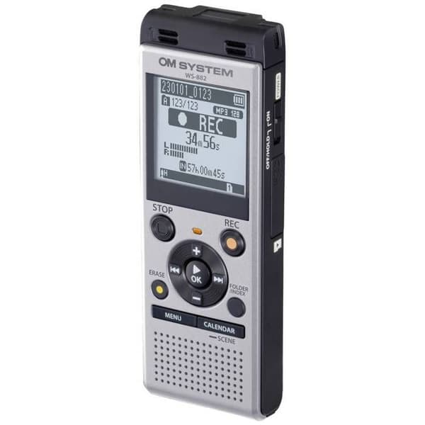 OM System WS-882 Digital diktafon Inspelningstid (max.) 1040 h silver