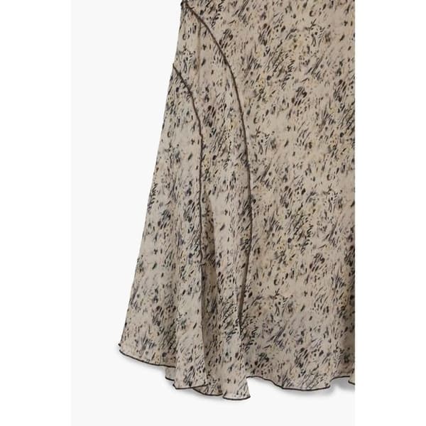 Kjol dam Desigual Rishit - beige