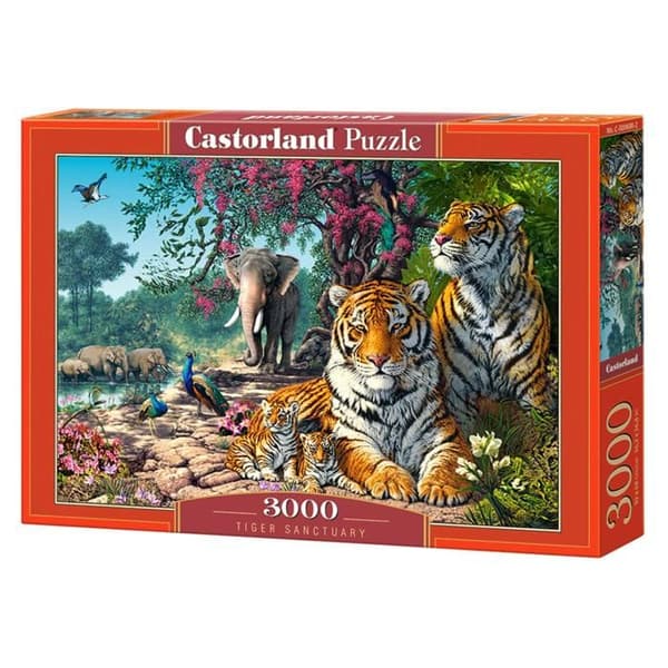 Pussel 3000 bitar: Tigerns helgedom