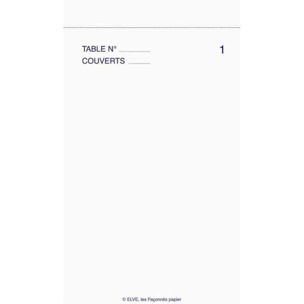 Block Maitre d'hôtel 150 x 85mm 50 Ark Tripli Numrerade