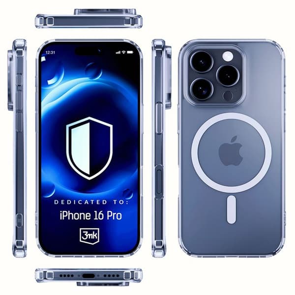 Coque - 3MK - iPhone 16 Pro - Transparent - Tunn - Lätt