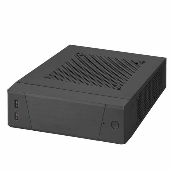 HTPC-chassi - SILVERSTONE - SST-ML10B - Ultra kompakt - Modulerbar - Svart