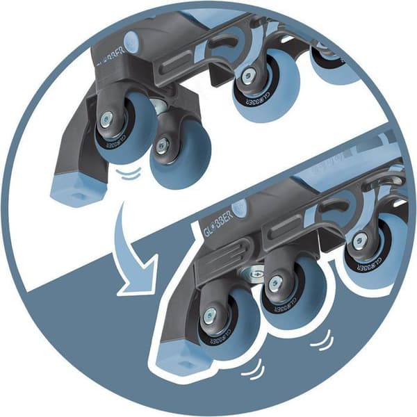 Rollerblades 2 i 1 - T. 30-33 - Blå/Svart
