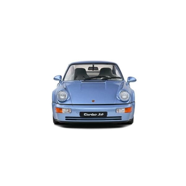 Samlarbil - SOLIDO - PORSCHE 911 (964) Turbo - Blå - 1/18 - 1990
