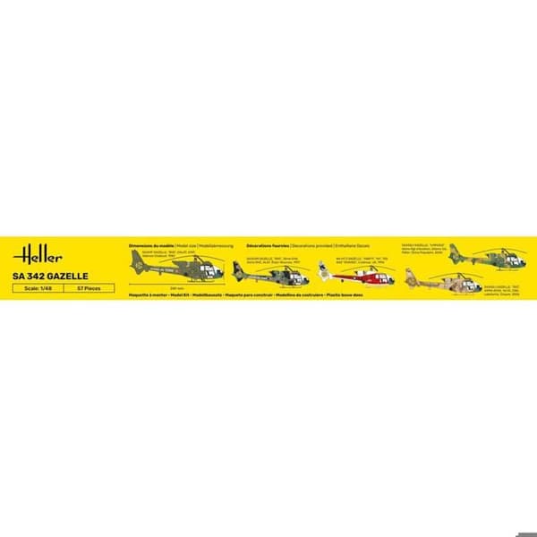 Helikoptermodell: Startset: SA 342 Gazelle